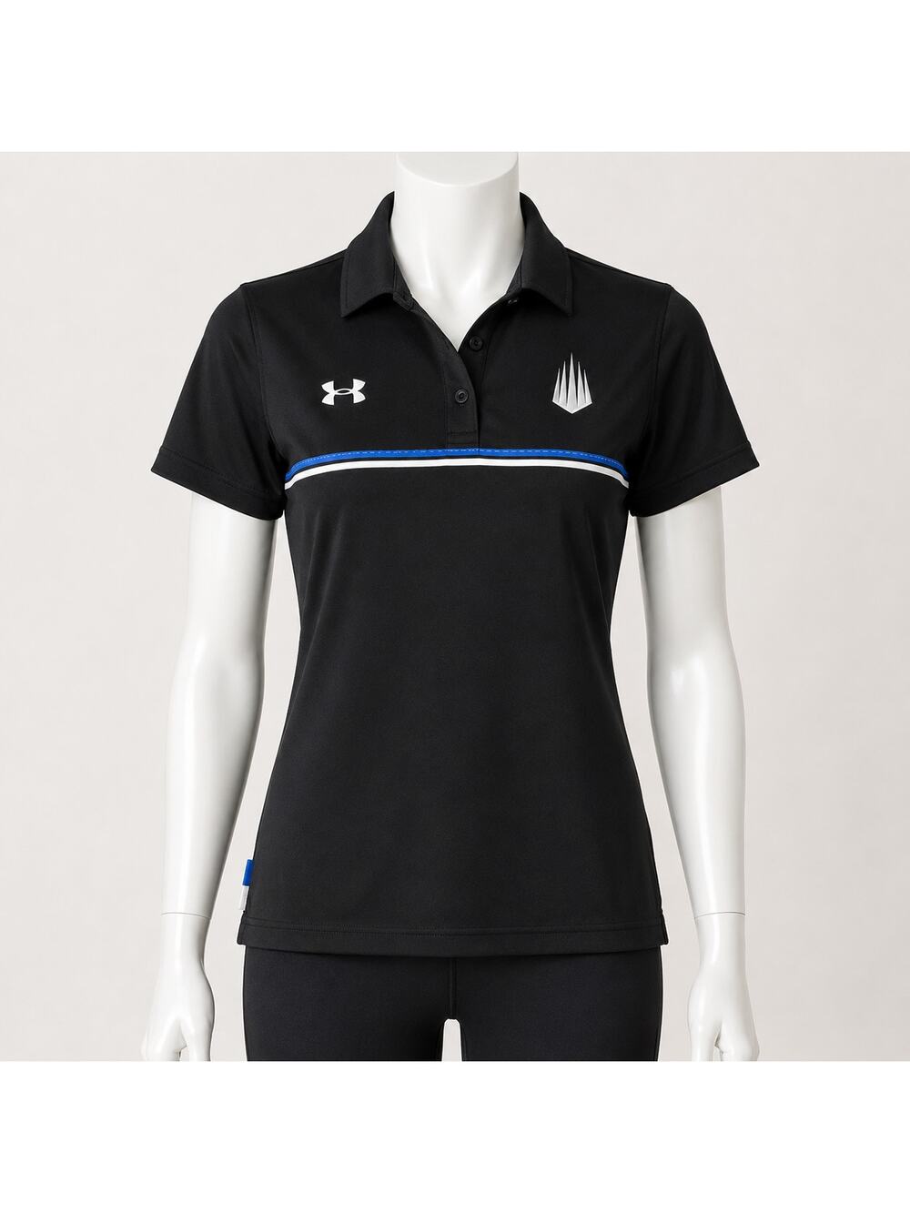 Under Armour IMG Academy Polo Shirt Women's XS Black Performance Golf Top